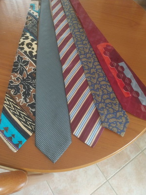 Italian ties like new, set of 10, multicolor