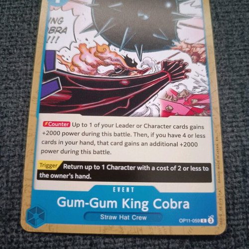 One Piece OP11 The Fist of the Divine Speed collectible cards new