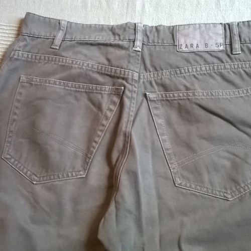 Zara men's pants olive used, size 44
