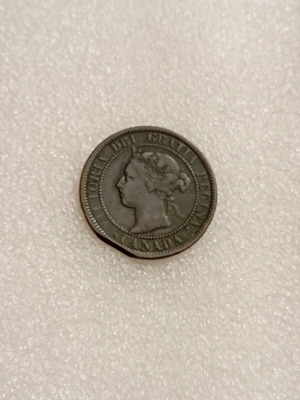 Χάλκινο νόμισμα 1 cent Καναδά 1900 με Βασίλισσα Βικτωρία