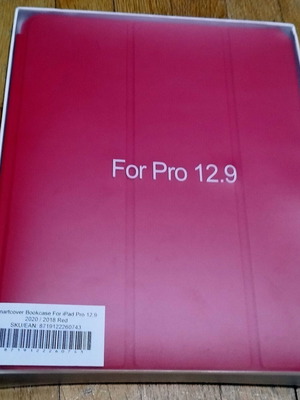 Book case for iPad Pro 12.9 new, red