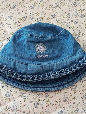 Denim bucket hat Stamion like new, blue, size 50cm