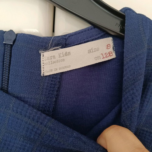 Zara blue nautical check dress like new
