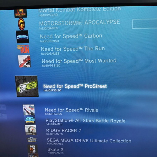 PlayStation 3 super slim console 1TB with preinstalled games
