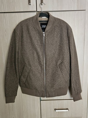 Zara Bomber Jacket Faux fur lined XL