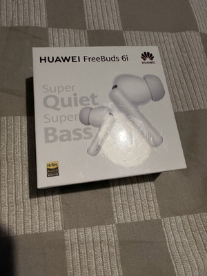 Huawei FreeBuds 6i Bluetooth handsfree earbuds with sweat resistance and charging case white
