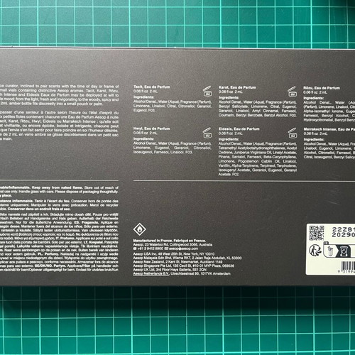 Aesop Fragrance Anthology Volume 1 mini perfumes new, Eau de Parfum 2 ml