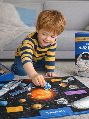 Educational magnetic game Discovering Space like new