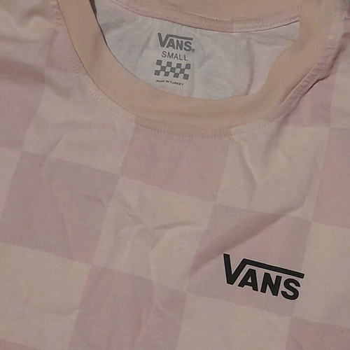 Vans crop top size S like new, white rose