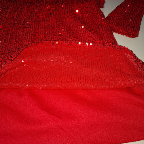 Extan Bebe Red Dress with Sequins like new, size 9-10 years