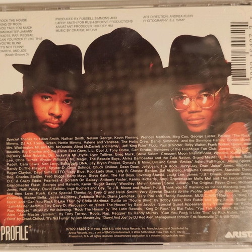 Run DMC King of Rock CD used, hip-hop