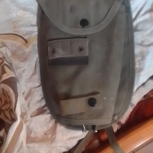 Military folding shovel like new, E-tool tri-fold design