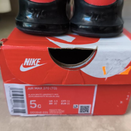 Nike Air Max 270 toddler shoes like new