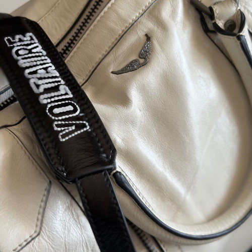 Zadig & Voltaire Sunny Medium crossbody bag like new, white leather