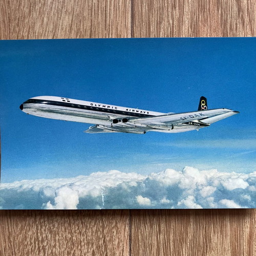 Collectible postcards of Cyprus Airways and Olympic Airways aircraft, like new, pack of 2