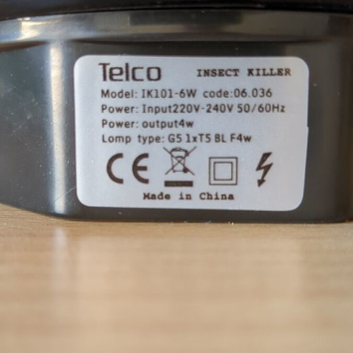 Telco Electric Insect Trap like new, 6W, with hanging hook