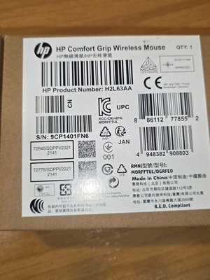 HP Comfort Grip Wireless Mouse H2L63AA new with 30-month battery