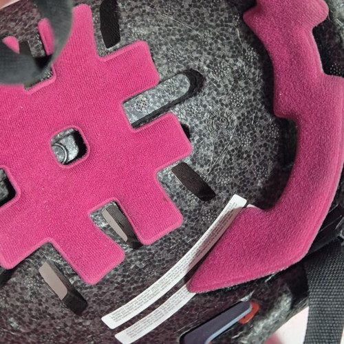 Bell kids helmet pink dinosaur 45-52cm used