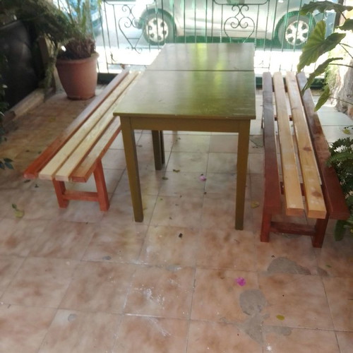 Wooden garden stool new 1.90×0.45×0.40