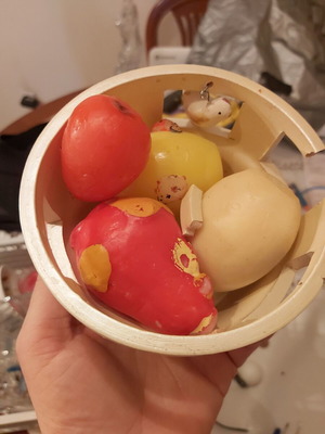 Κεριά αυγά πασχαλινά, πακέτο 4, άριστη κατάσταση