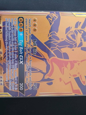 Pokemon card Pikachu & Zekrom GX holographic new XXL