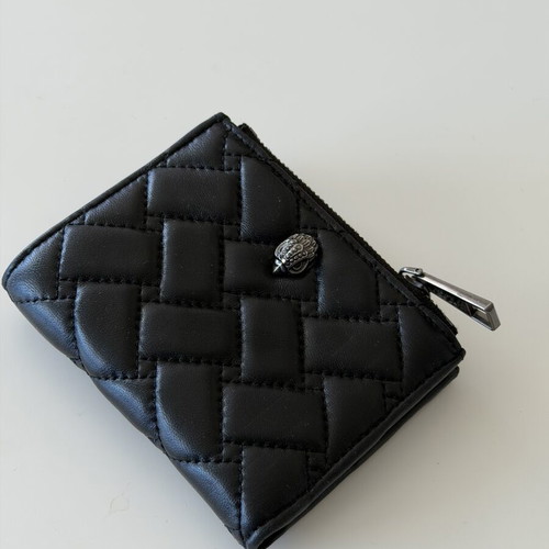 Kurt Geiger London Black Leather Wallet quilted, like new