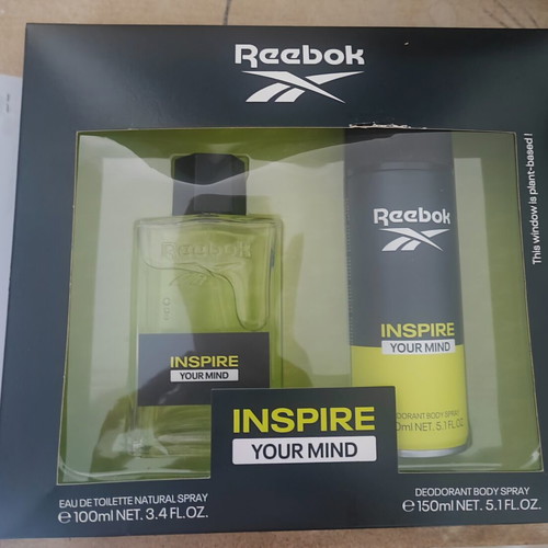 Reebok Inspire Your Mind Eau De Toilette and Deodorant Spray new