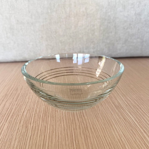 Crystal Bowl Espiel Collection Hand Made with Gold Details