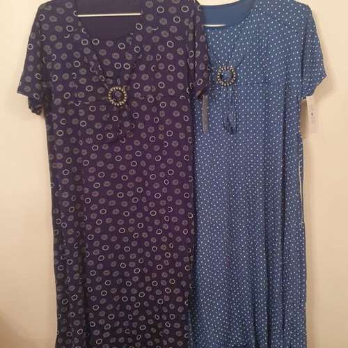 Dresses, dark blue and light blue, set