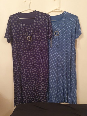 Dresses, dark blue and light blue, set