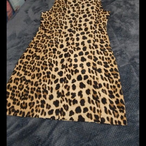 Animal Print Dress size Small new, black and beige