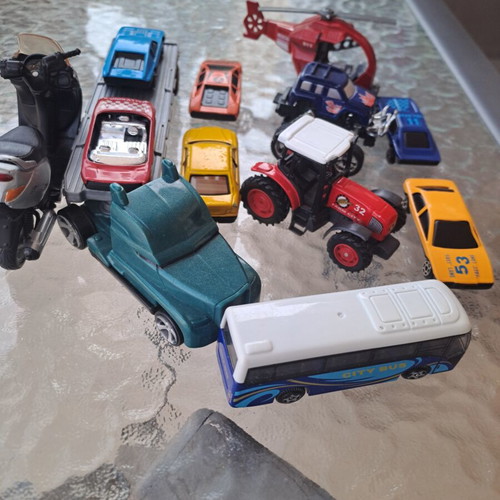 Set of 12 miniature vehicles