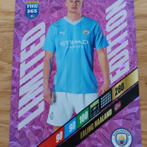 Erling Haaland limited edition xl Andrenalyn Panini FIFA 365 2024 new