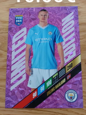 Erling Haaland limited edition xl Andrenalyn Panini FIFA 365 2024 new