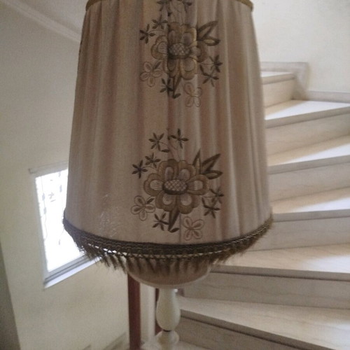 Vintage alabaster floor lamp used, 1960s–70s