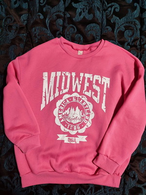 Women's medium size pink sweatshirt like new