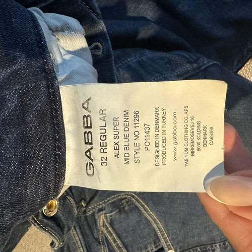 Gabba Jeans Alex Super Mid Blue like new