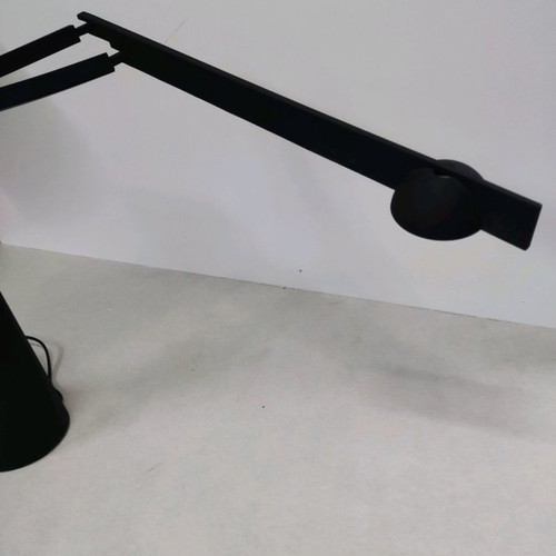 Italiana Luce Tabla desk lamp black, plastic and metal