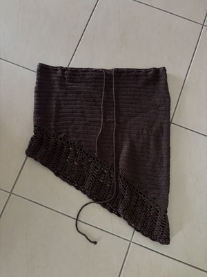 Brown skirt by Panos Emporio like new, adjustable strings, XXL
