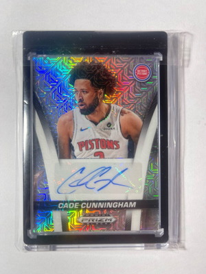 2024-25 Panini Prizm Black Cade Cunningham Fast Break Mojo Autograph Card