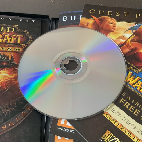 World of WarCraft PC DVD used, set of 3 expansions