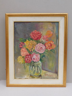 Ελαιογραφία Μπούκη Δώρα περίπου 50 ετών 56x68 cm