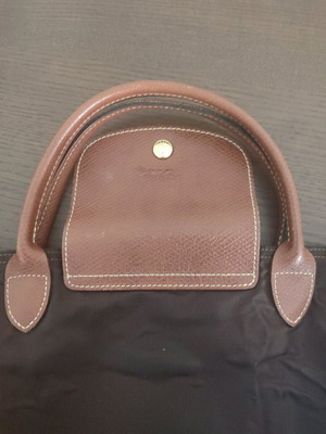 Longchamp le pliage χαρτοφύλακας καφέ χωρίς φερμουάρ μεταχειρισμένος
