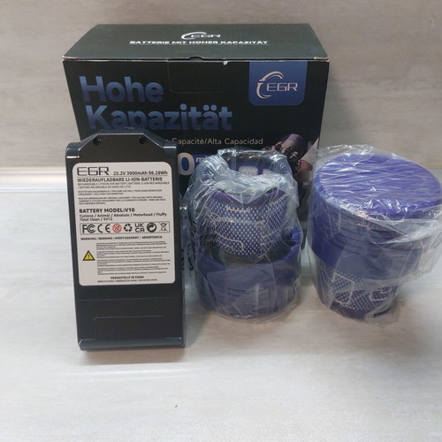 Dyson V10 (SV12) Battery 3900mAh New with 2 HEPA Filters and Screwdriver