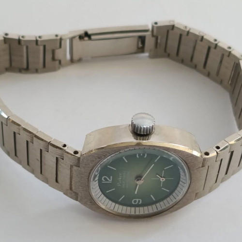 Vintage Parker Ladies Mechanical Watch 17 Jewels Manual Wind Green Dial new old stock