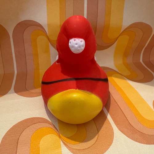 Christmas rubber ducks Santa Lilalu like new, 14cm