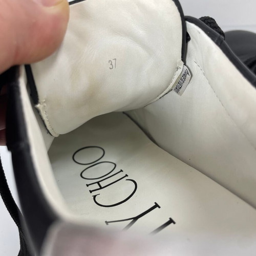 Jimmy Choo Rome leather sneakers like new, size 37, black