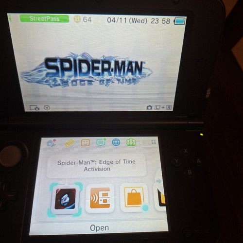 Spiderman Edge of Time Nintendo 3DS game like new, EUR CIB