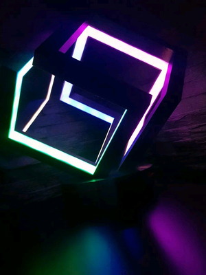 3D Printed RGB Geometric Lamp new with modern design