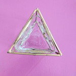 Christmas candle holder for tealight triangular
